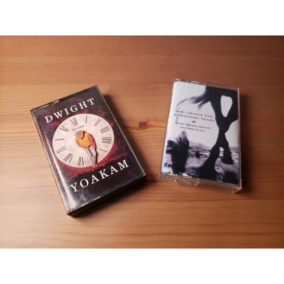 Dwight Yoakam This Time & Last Chance For A Thousand Years Cassette Tape Lot - Picture 1 of 3